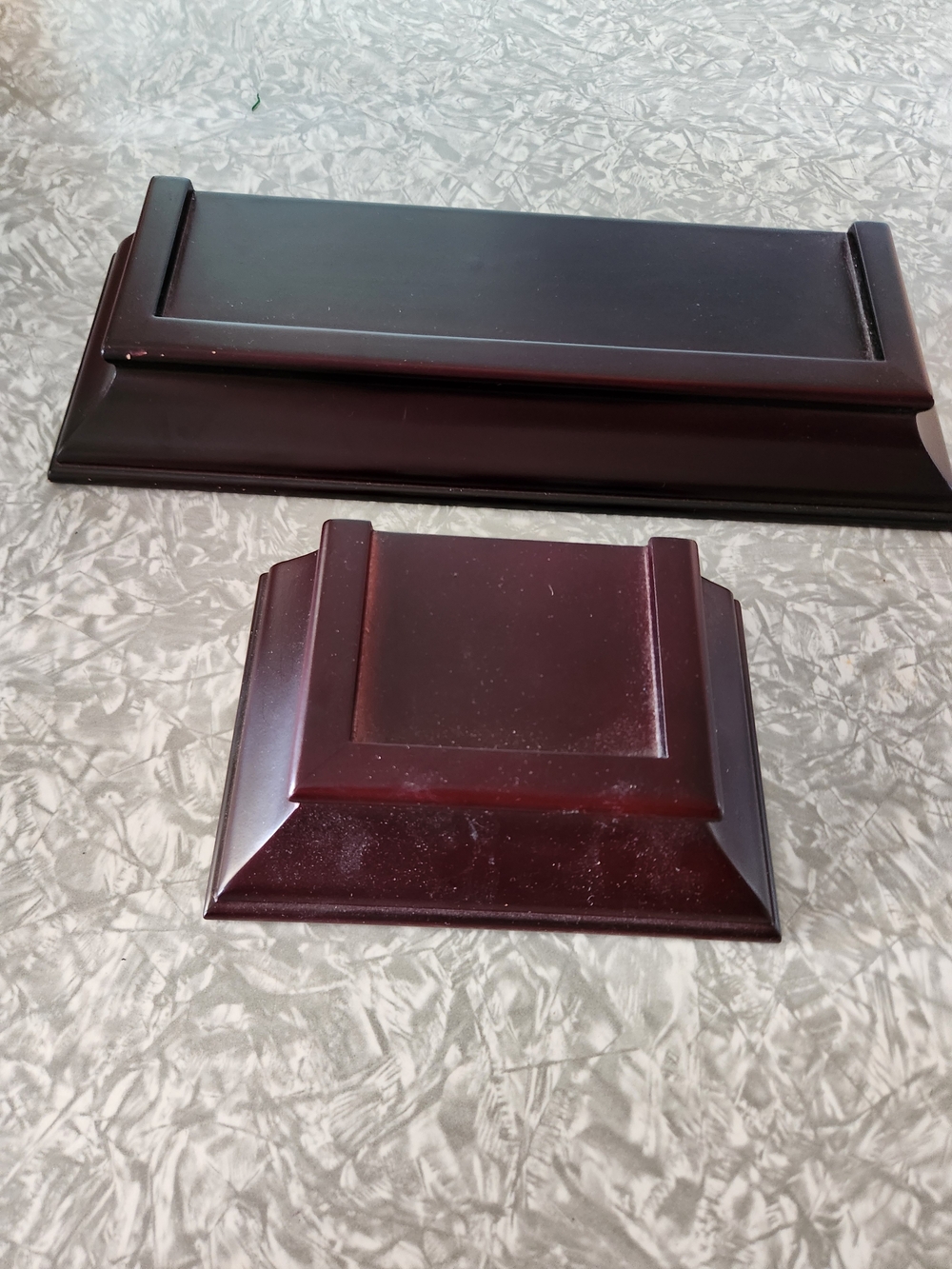 Mahogany Display Base Set - Classic Wood Finish